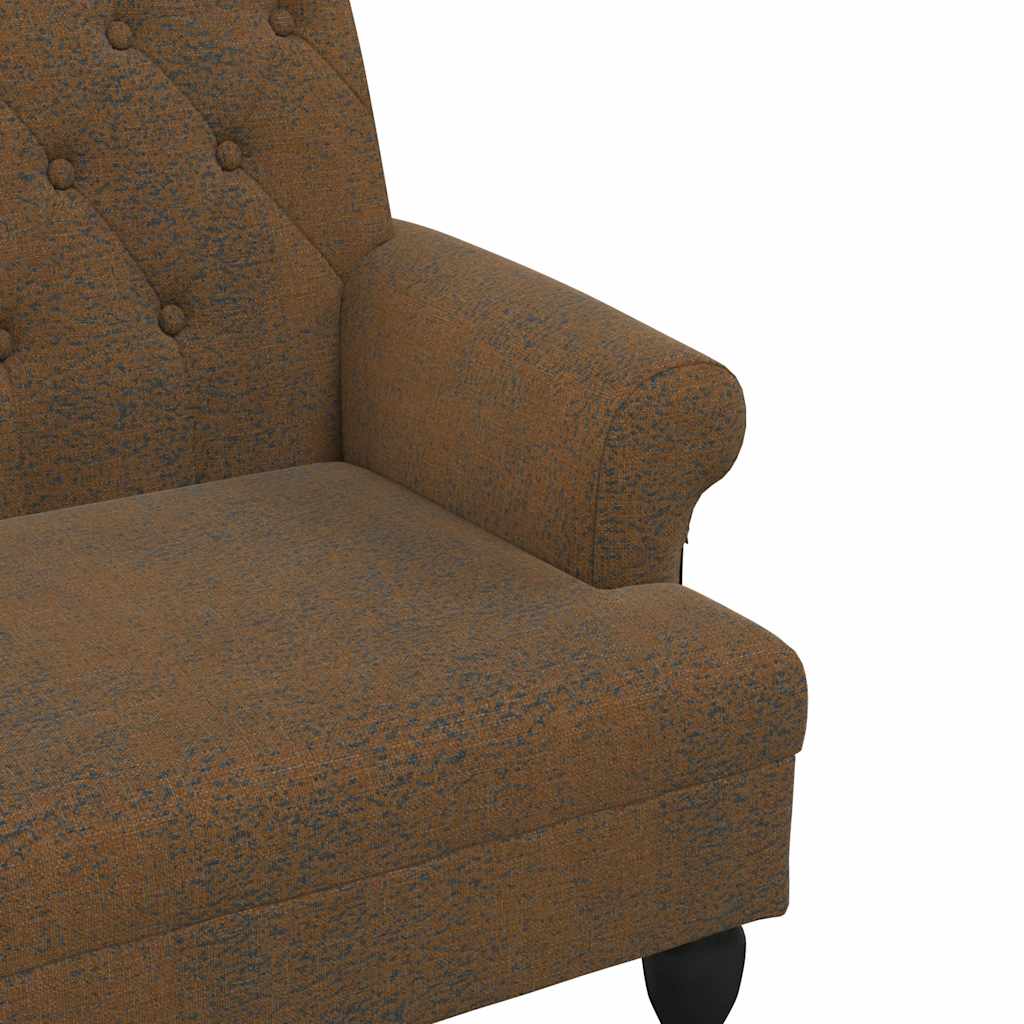 Bank mit Rückenlehne Dunkelgrau 120 x 62 x 75,5 cm Stoff