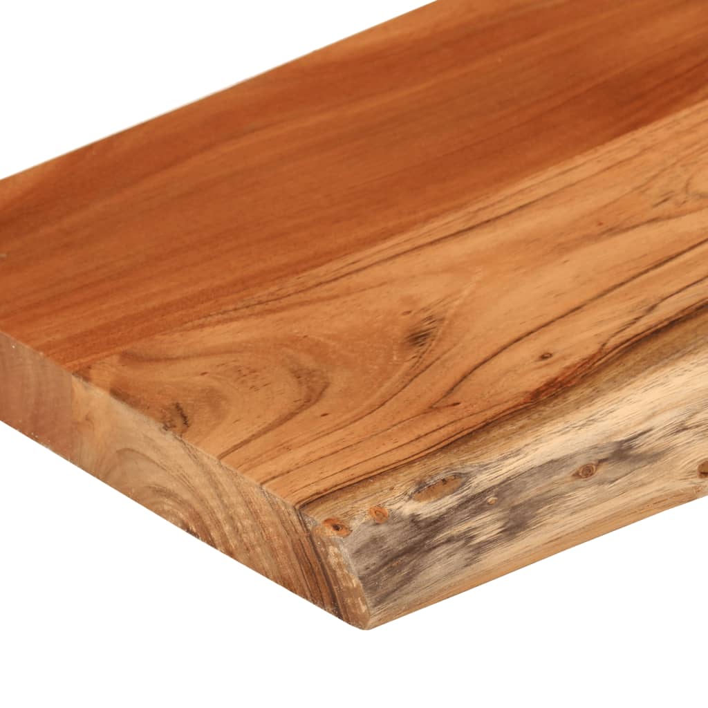 Wandregal 40x20x2,5 cm Rechteckig Massivholz Akazie Baumkante