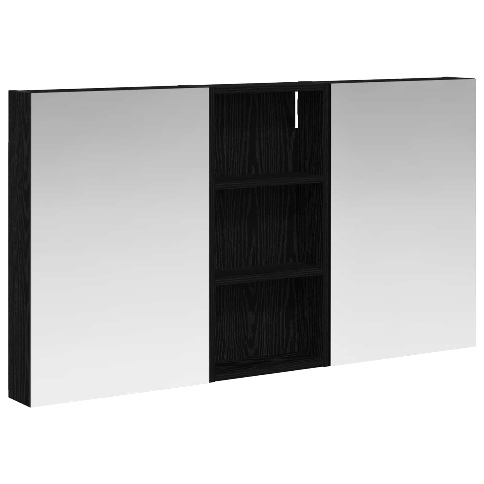 Badezimmerschrank-Set 3 pcs 80 x 10,5 x 50 cm Holzwerkstoff