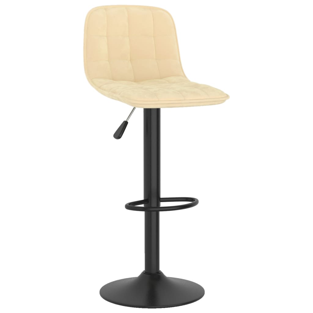 Barhocker 2 Stk. Hellgrün Samt