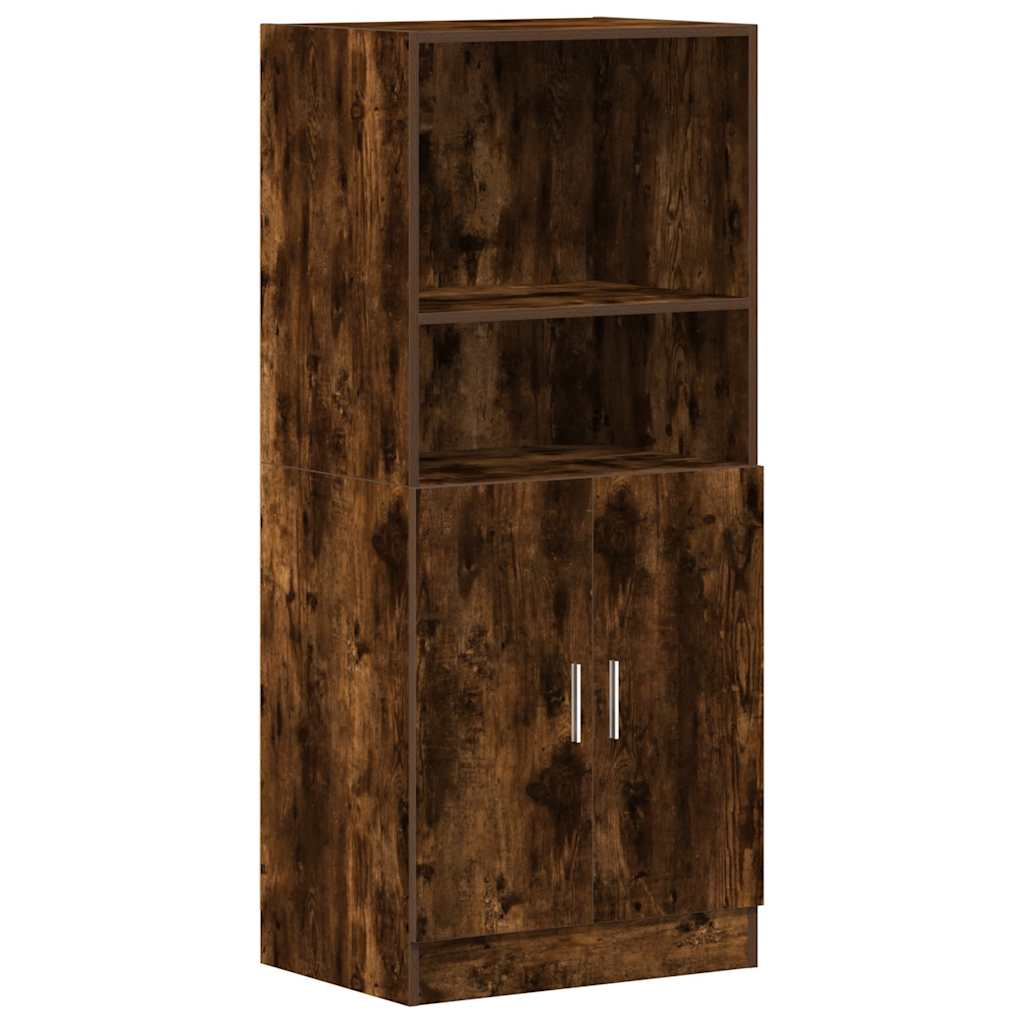 3-tlg. Küchenschrank-Set Weiß Holzwerkstoff