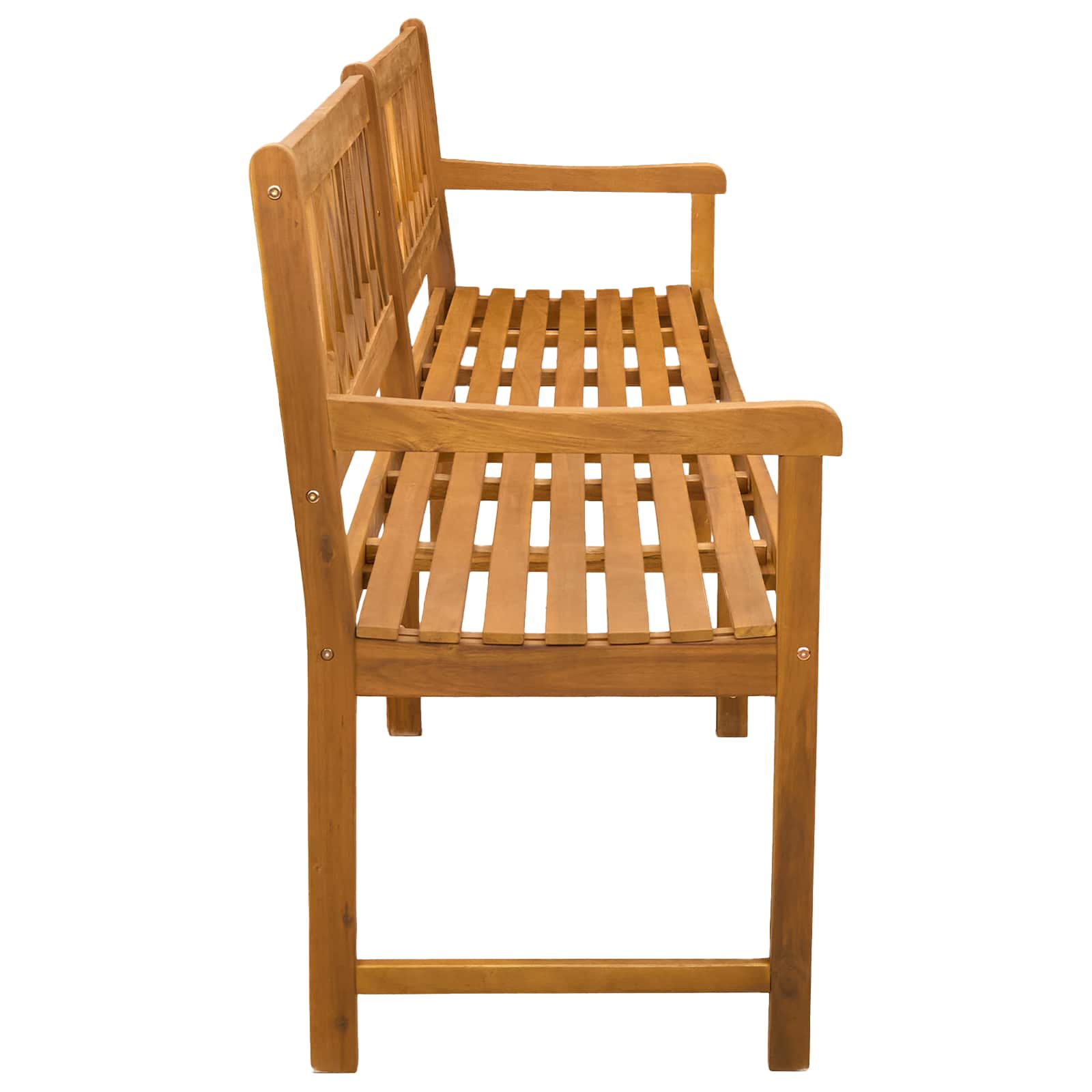 Bank Outdoor Natur 110 x 56 x 90 cm Massivholz Akazie