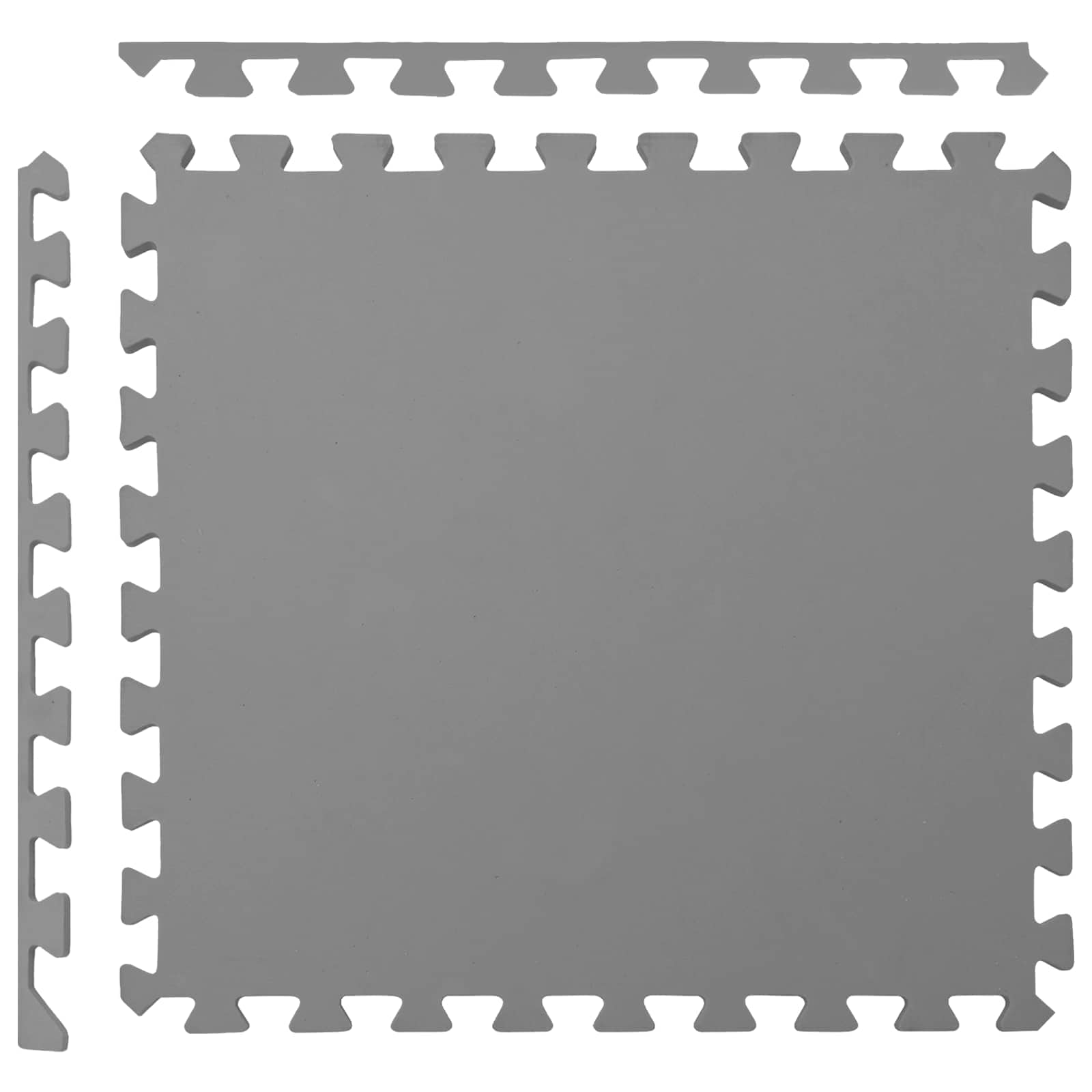 Pool Bodenteppich 6 pcs Schwarz 2,16 ㎡ EVA-Schaum