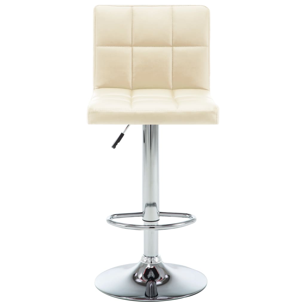 Barhocker 2 Stk. Weinrot Kunstleder