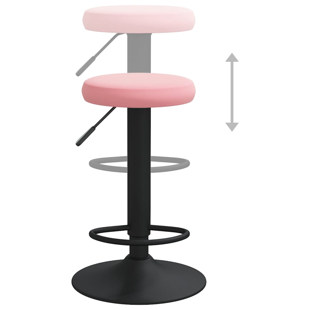 Barhocker 2 Stk. Schwarz Samt