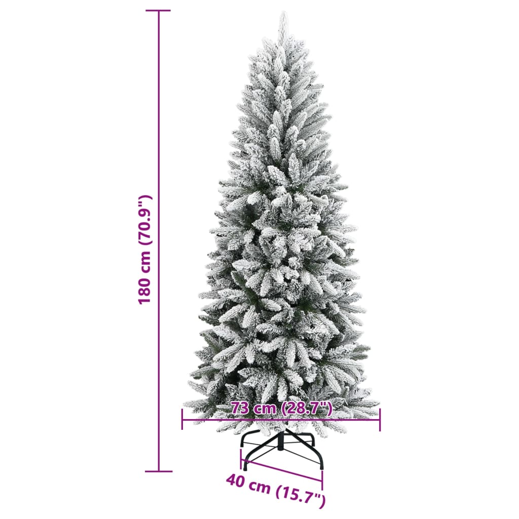Künstlicher Weihnachtsbaum mit 150 LEDs mit Ständer Weiß 120 cm