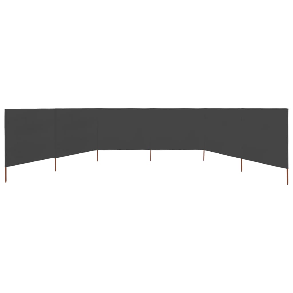 3-teiliges Windschutzgewebe 400 x 120 cm Weiß