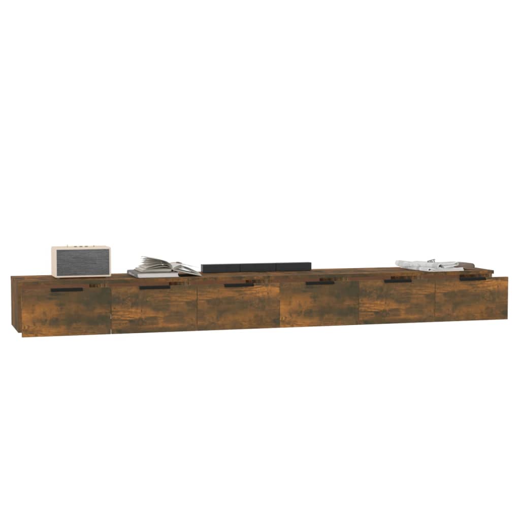 Wandschränke 2 Stk. Weiß 102x30x20 cm Holzwerkstoff