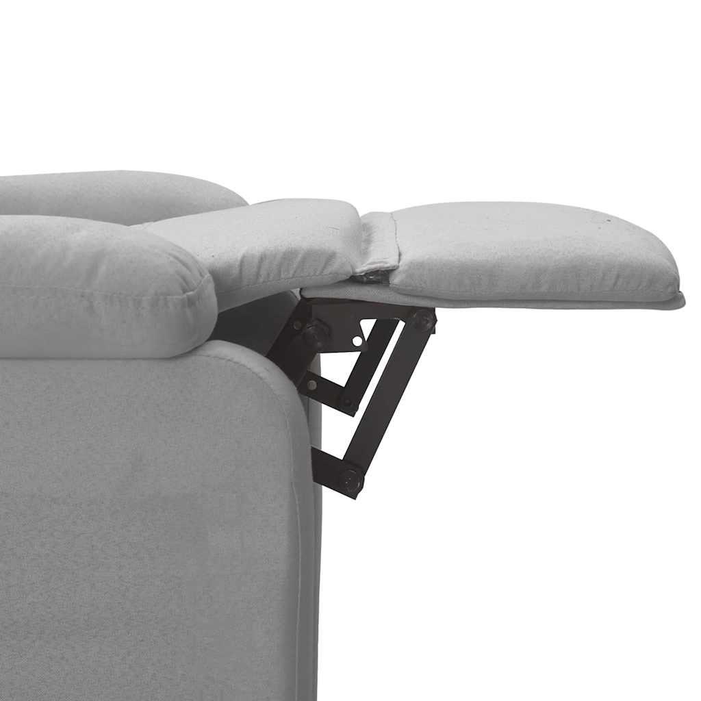 Massagesessel Dunkelgrau Stoff