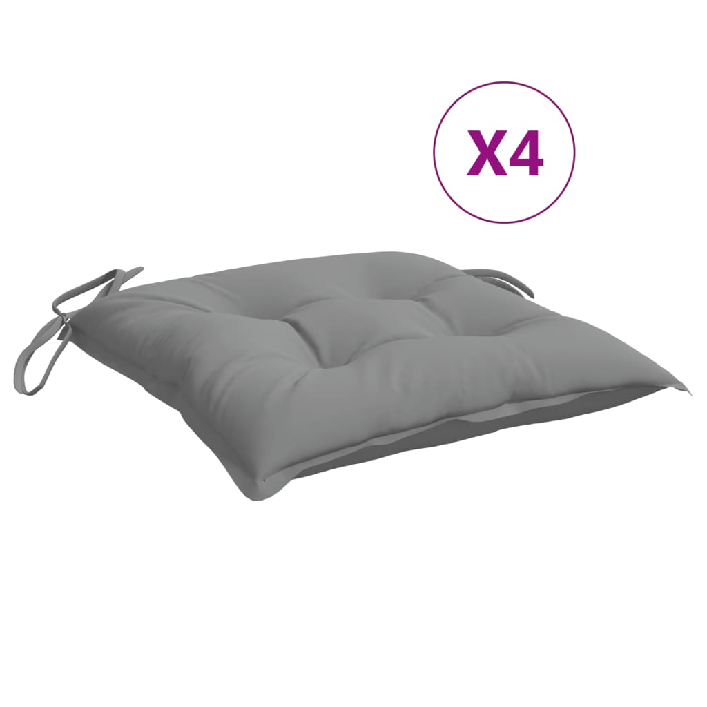 Stuhlkissen 4 Stk. Hellblau 40x40x7 cm Oxford-Gewebe