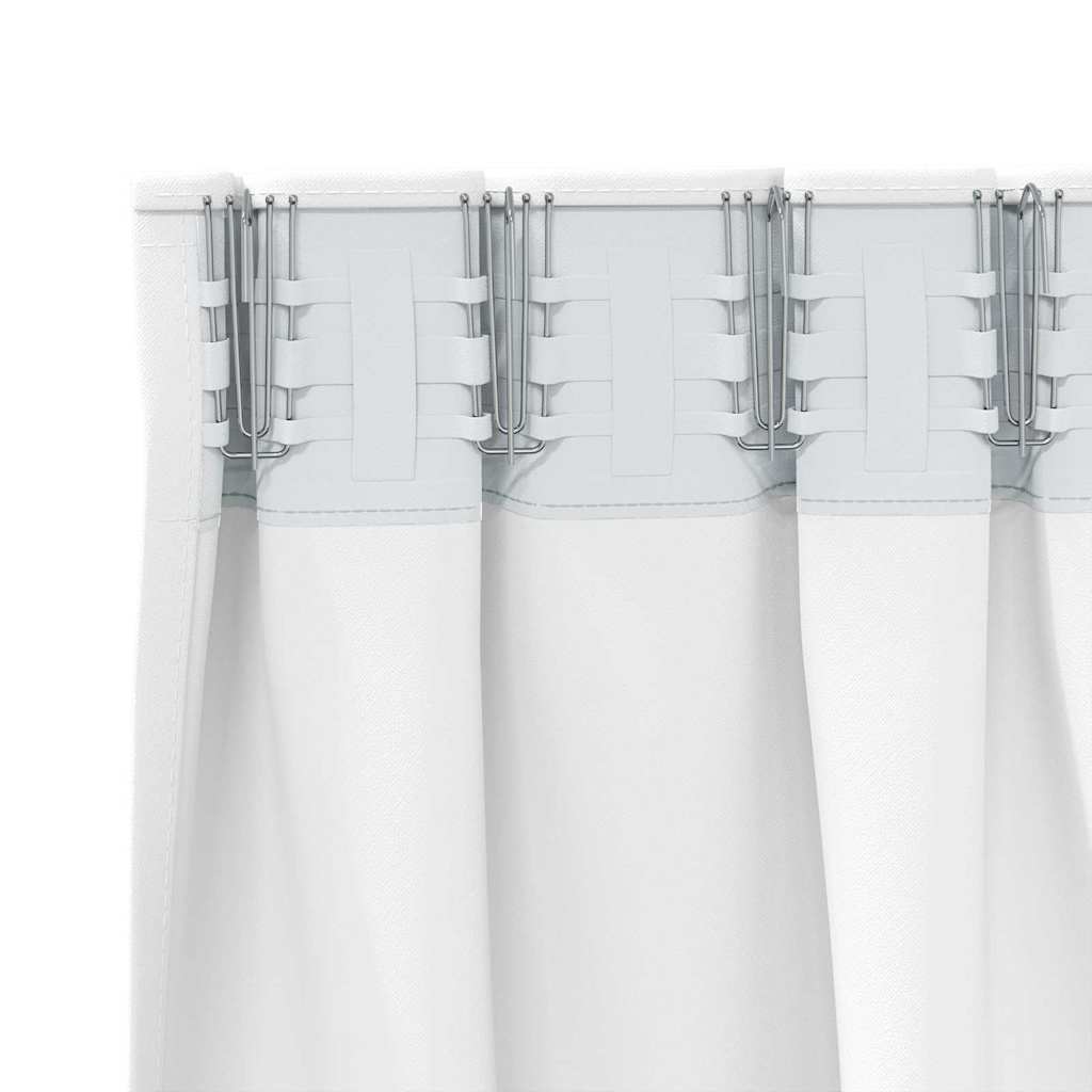 Verdunkelungs-Vorhänge mit Ringen 2 pcs Beige 140 x 140 cm