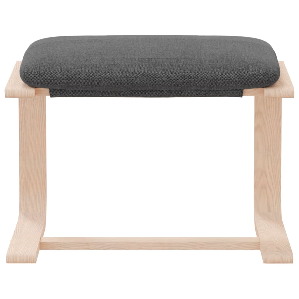 Fußhocker Creme 51x41x40 cm Stoff