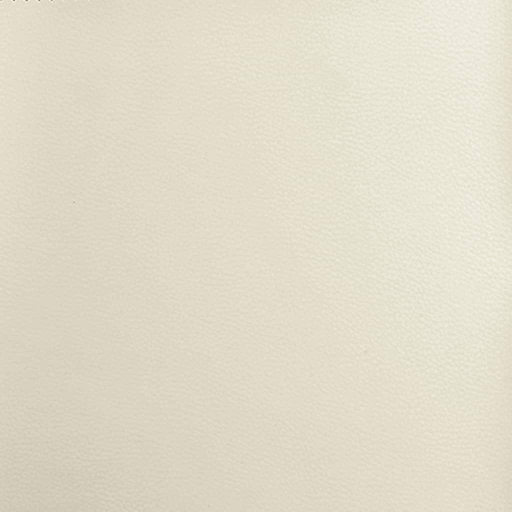Sitzbank Creme 100x75x76 cm Kunstleder