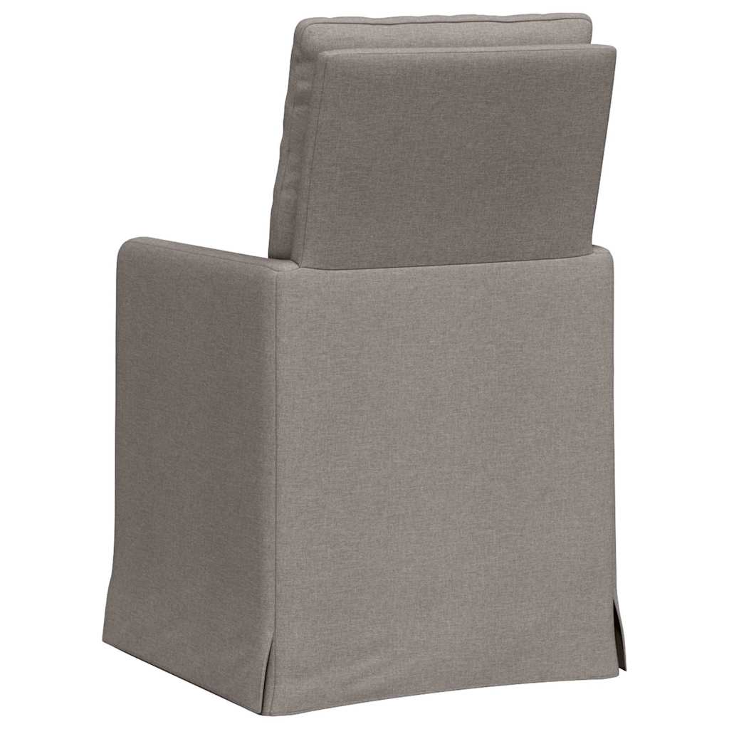Esszimmerstühle 2 pcs Hellgrau 57 x 67 x 98 cm Stoff