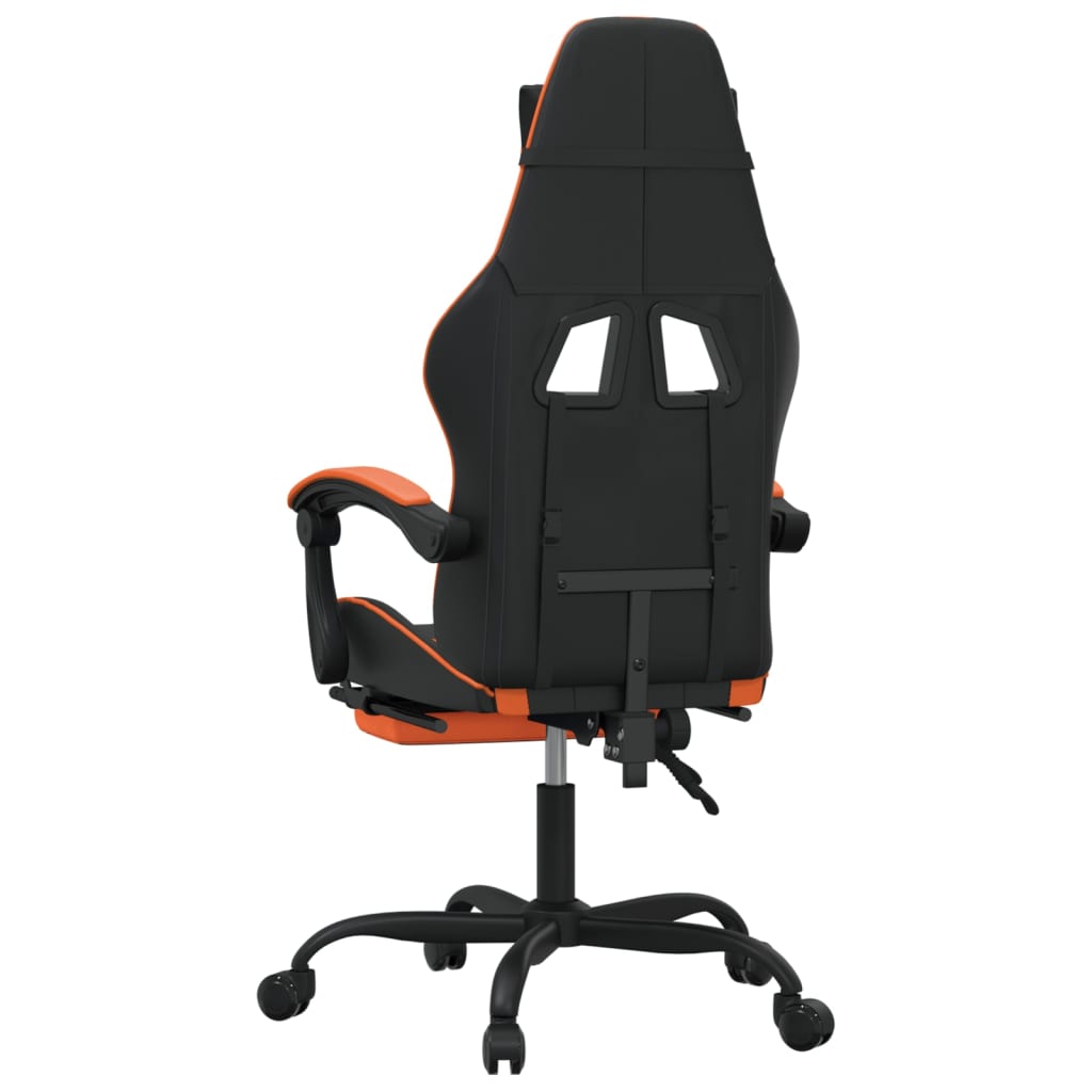 Gaming-Stuhl Drehbar Schwarz und Rot Kunstleder
