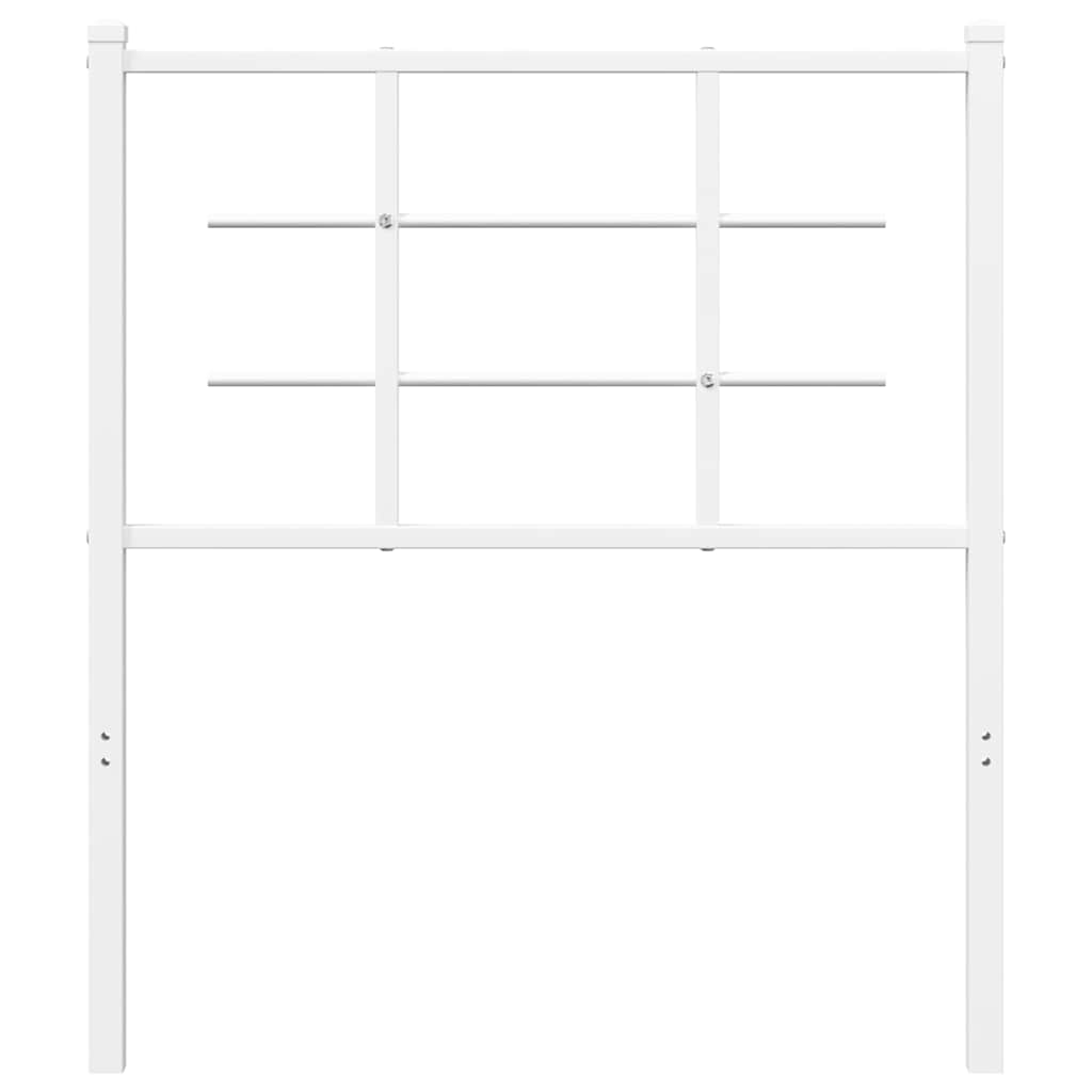 Ersatz-Kopfteil Metall Weiß 100 cm