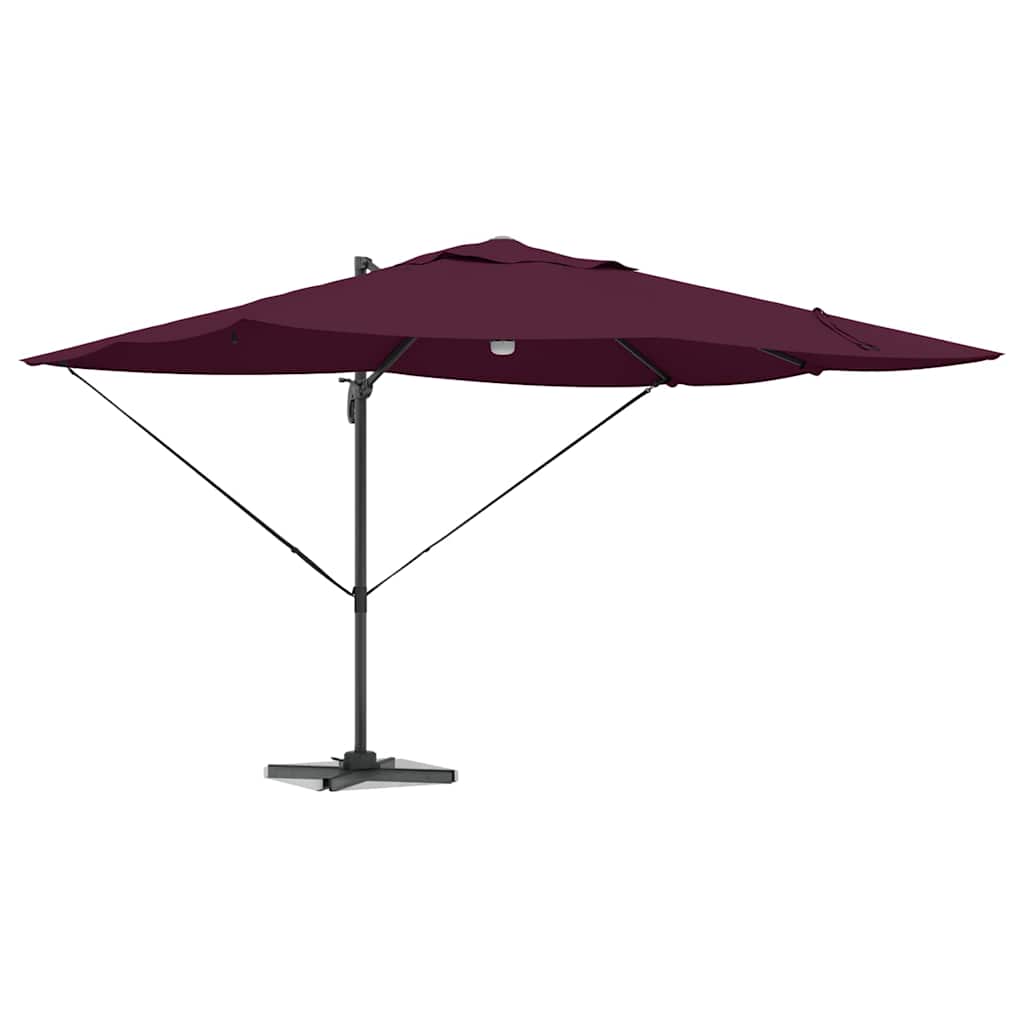 Sonnenschirm Sand 351 x 250 x 253 cm Polyester und Aluminium