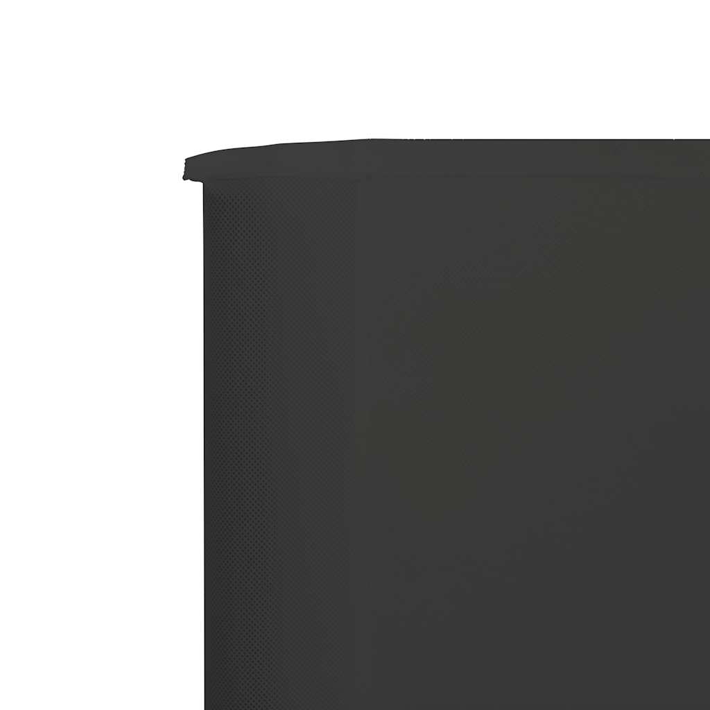 3-teiliges Windschutzgewebe 400 x 120 cm Weiß