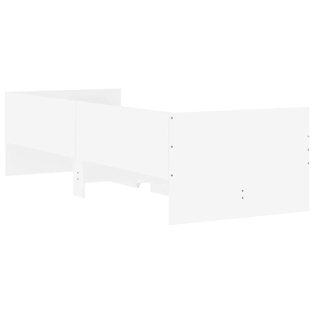 Bett mit Schubladen Braun Eiche-Optik 75x190 cm