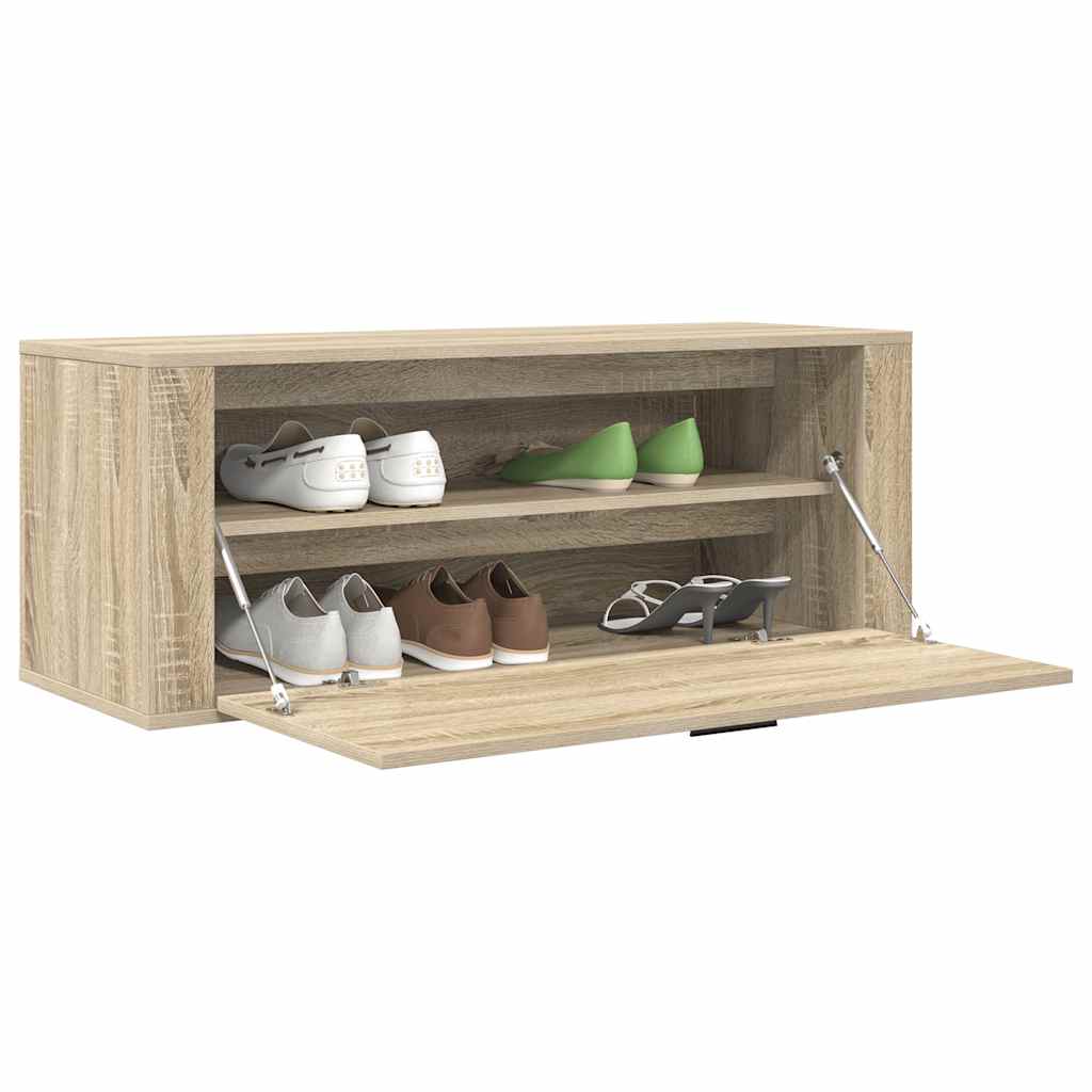 Wand-Schuhschrank Weiß 100x35x38 cm Holzwerkstoff
