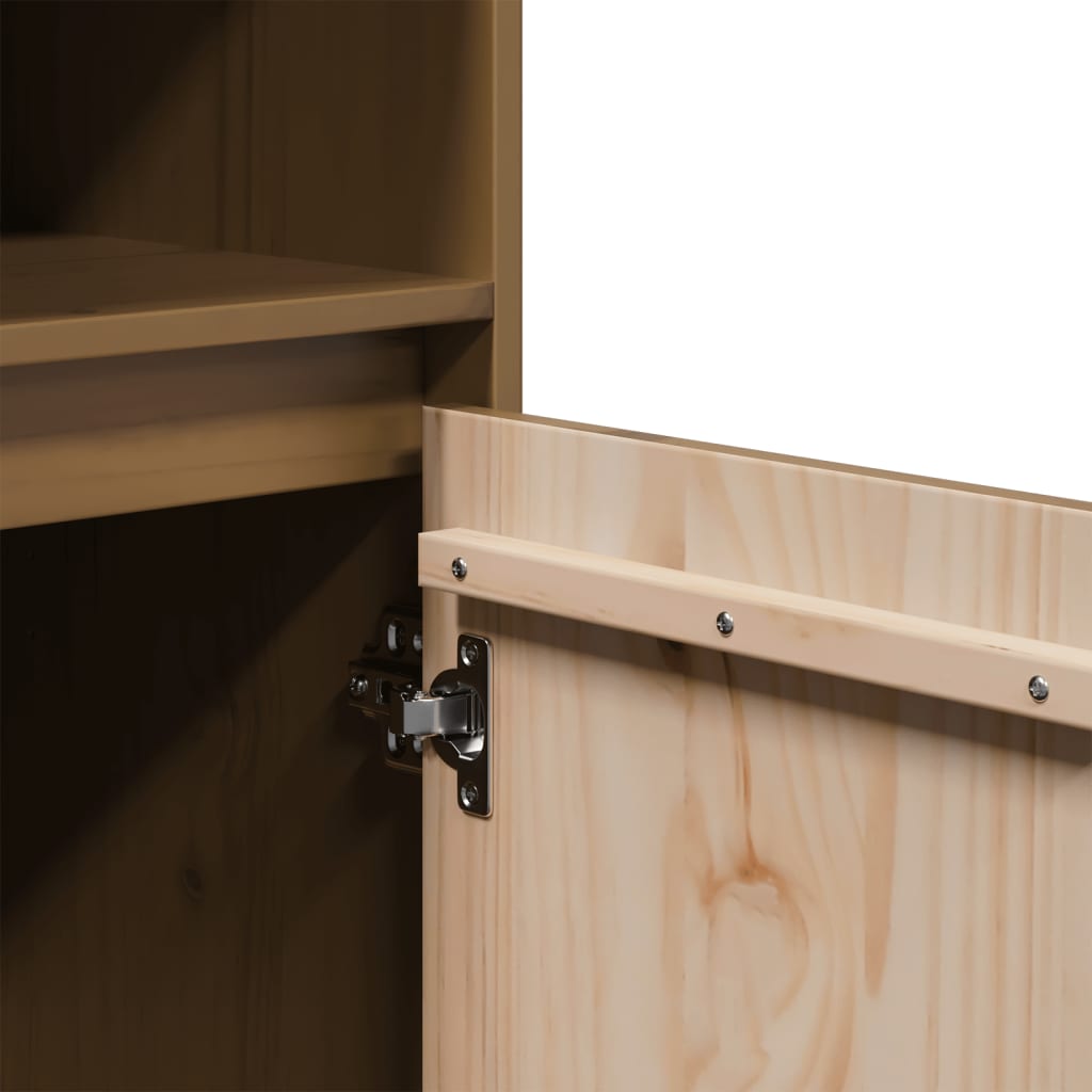 Highboard 37x34x110 cm Massivholz Kiefer