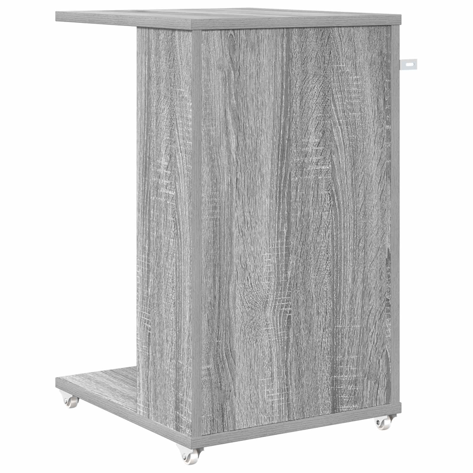 Beistelltisch Mit Rad Weiß 40 x 35 x 60 cm Holzwerkstoff