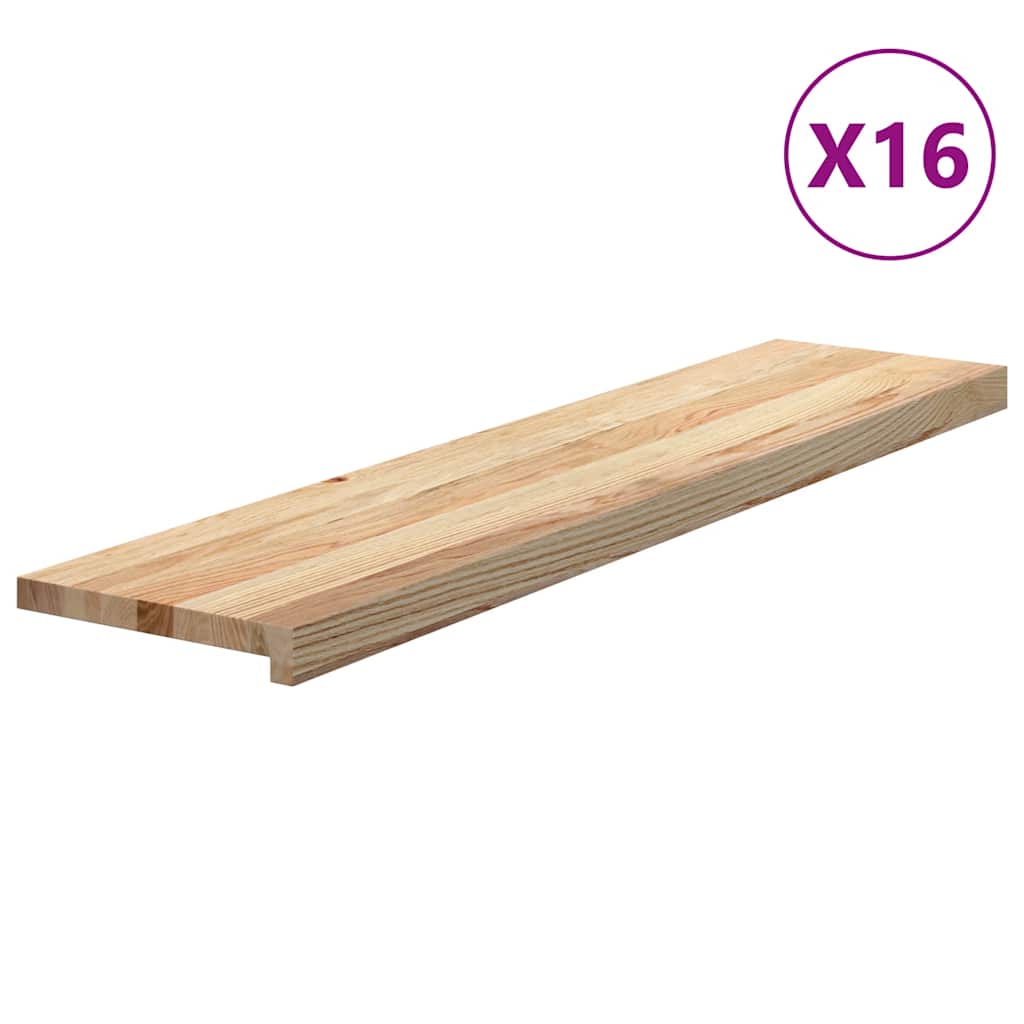 Treppenstufen 4 Stk. Unbehandelt 70x25x2 cm Massivholz Eiche