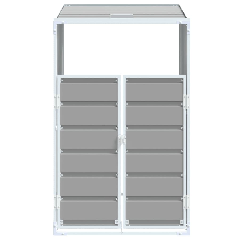 Mülltonnenbox für 1 Tonne Grün 72x81x115 cm Stahl