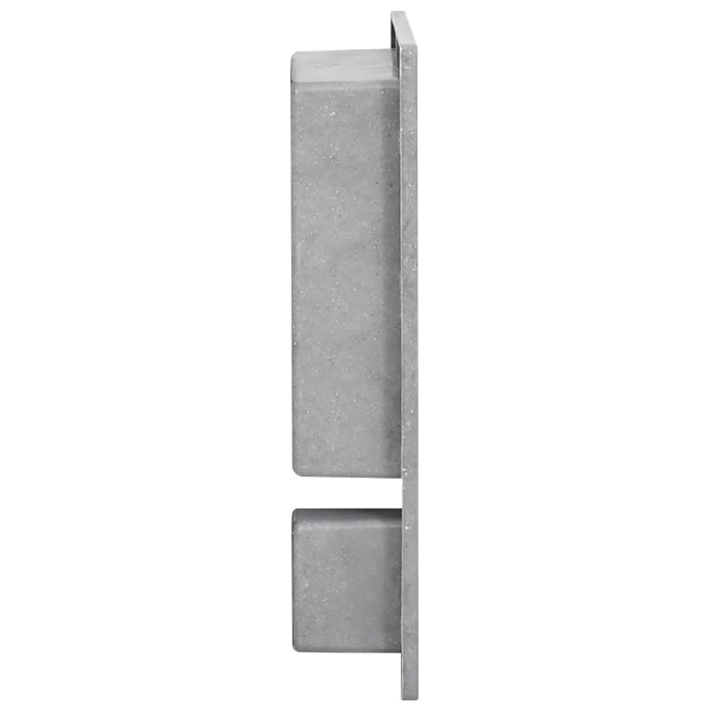 Duschnische Mattgrau 41x36x10 cm
