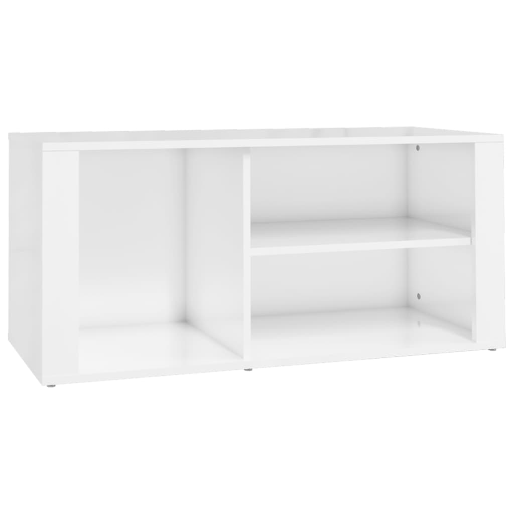 Schuhregal Weiß 100x35x45 cm Holzwerkstoff