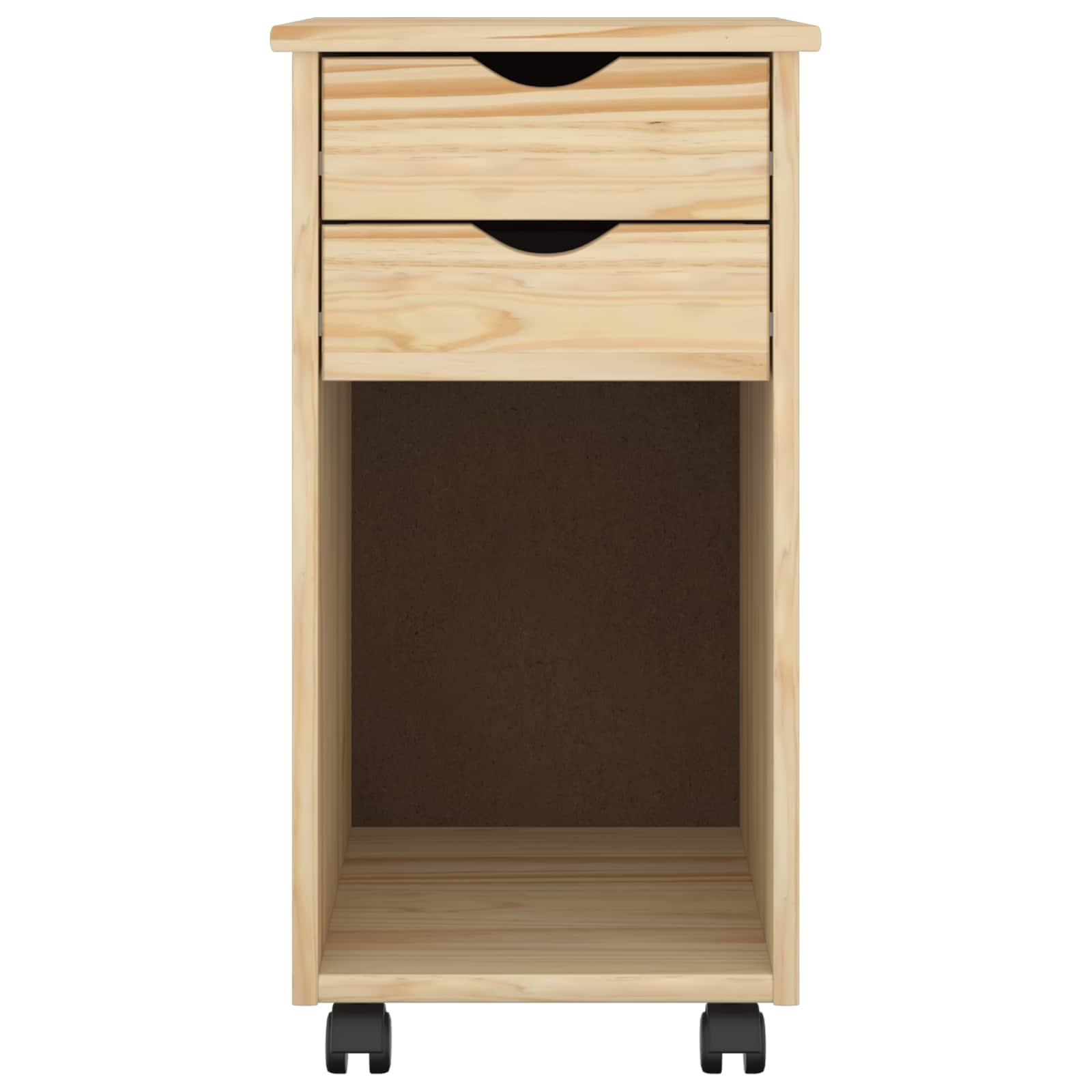 Rollschrank Honigbraun 34 x 39 x 65,5 cm Massives Kiefernholz