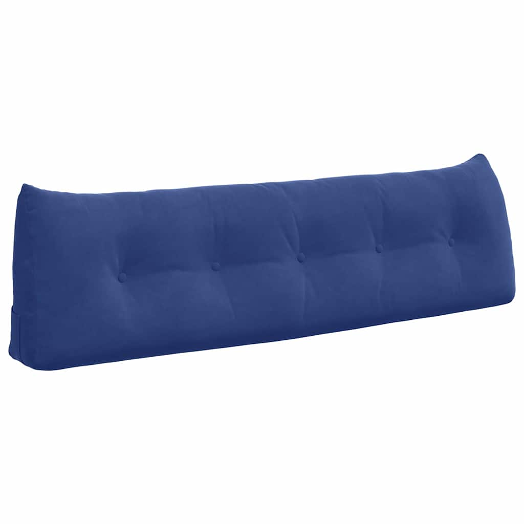 Rückenkissen Blau 45 x 24 x 50 cm Samt