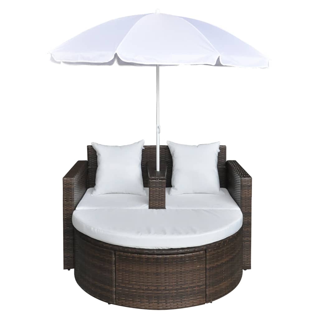 Garten-Sofa mit Kissen 8 pcs Beige und Hellgrau Poly-Rattan