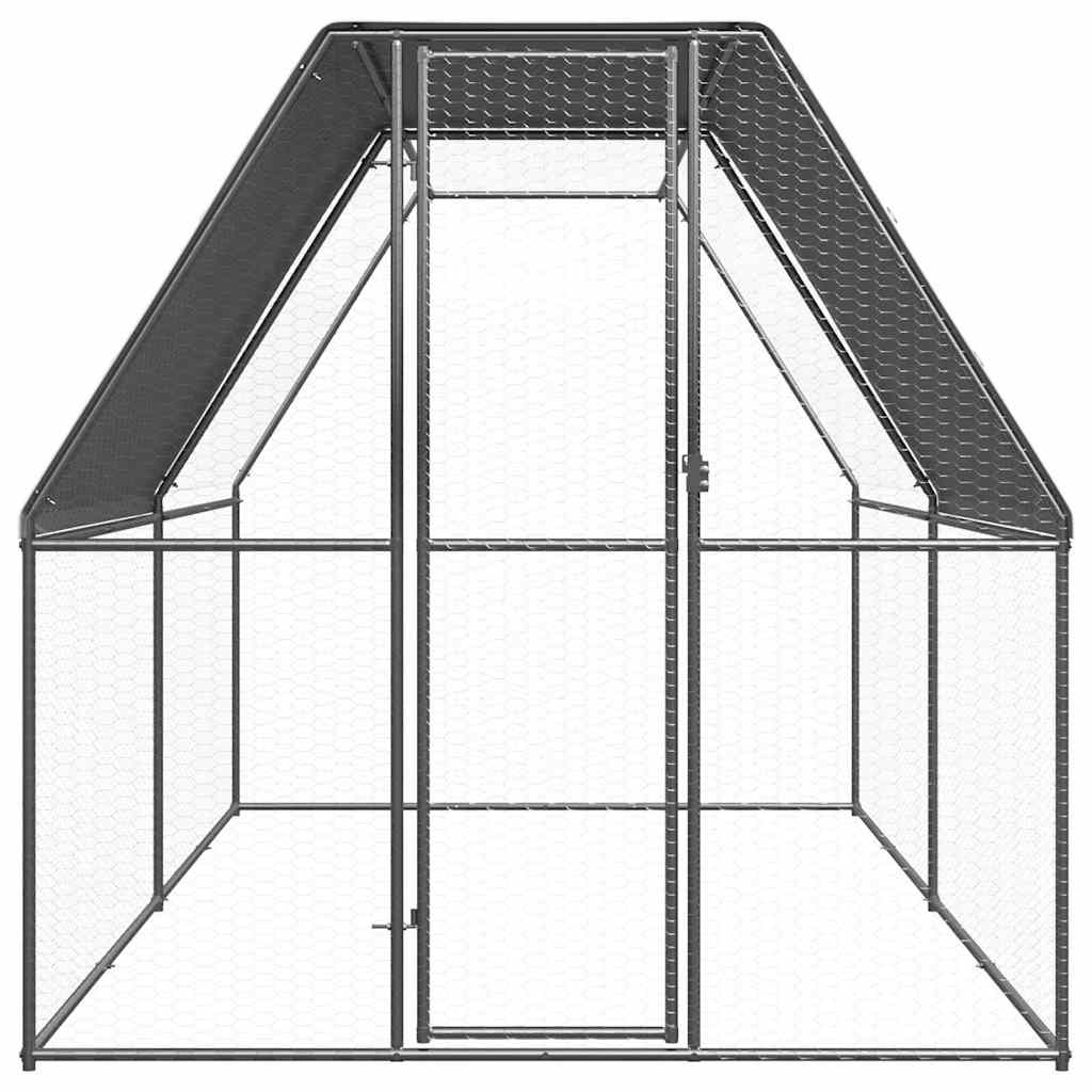 Outdoor-Hühnerkäfig 2x2x2 m Verzinkter Stahl