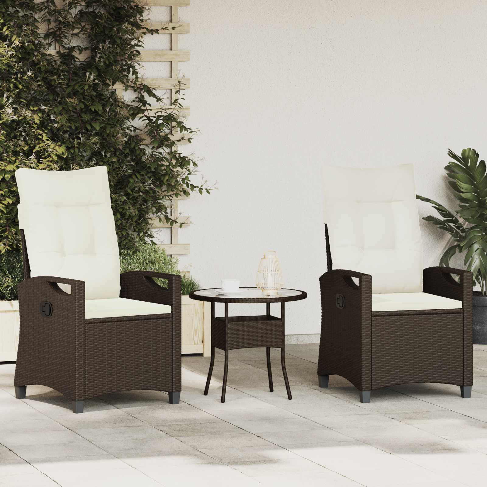 Gartenstuhl 2 pcs Schwarz 56 x 64 x 94 cm Stahl und Polyester
