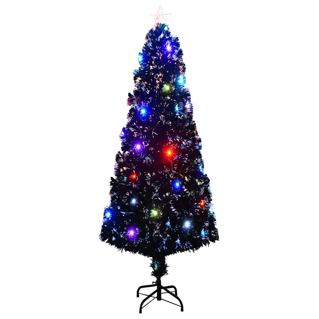 Vorbeleuchteter Weihnachtsbaum mit Ständer und LED 120 cm Glasfaser