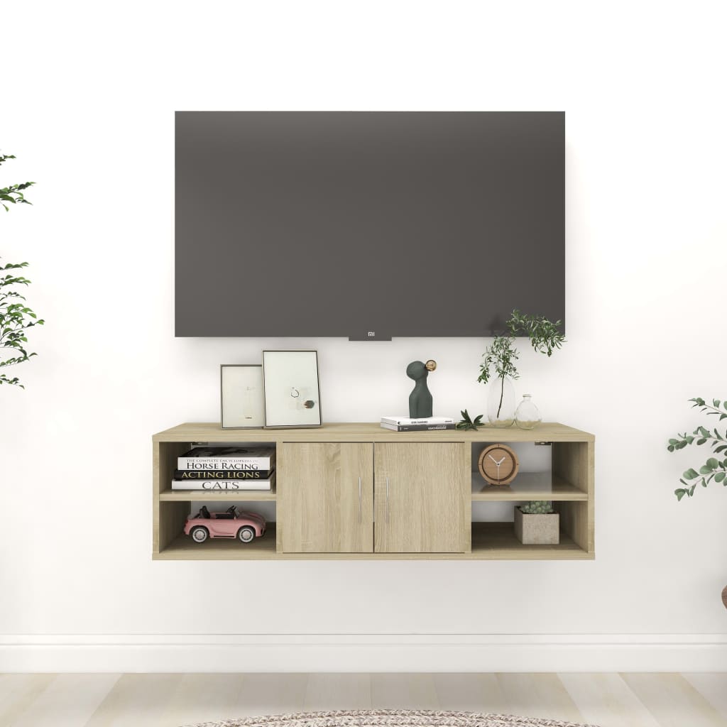Wandregal Weiß 102x30x29 cm Holzwerkstoff