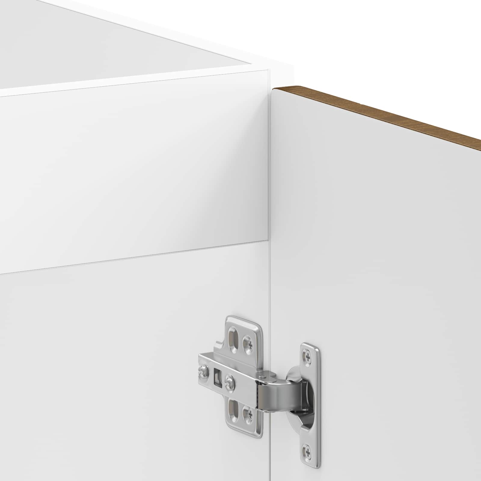 Waschbecken-Unterschrank mit Tür Lucca 2 pcs Weiß Holzwerkstoff
