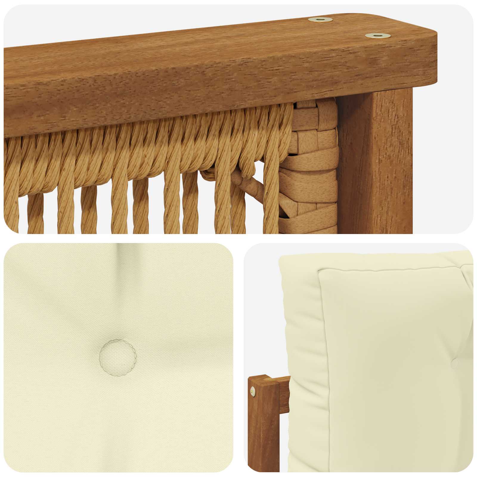 Outdoor Mittelsofa Natur