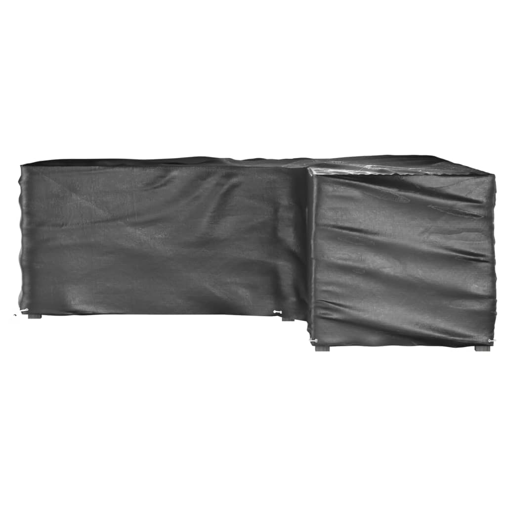 Gartenmöbel-Abdeckungen 2 Stk. L-Form 12 Ösen 250x250x90 cm