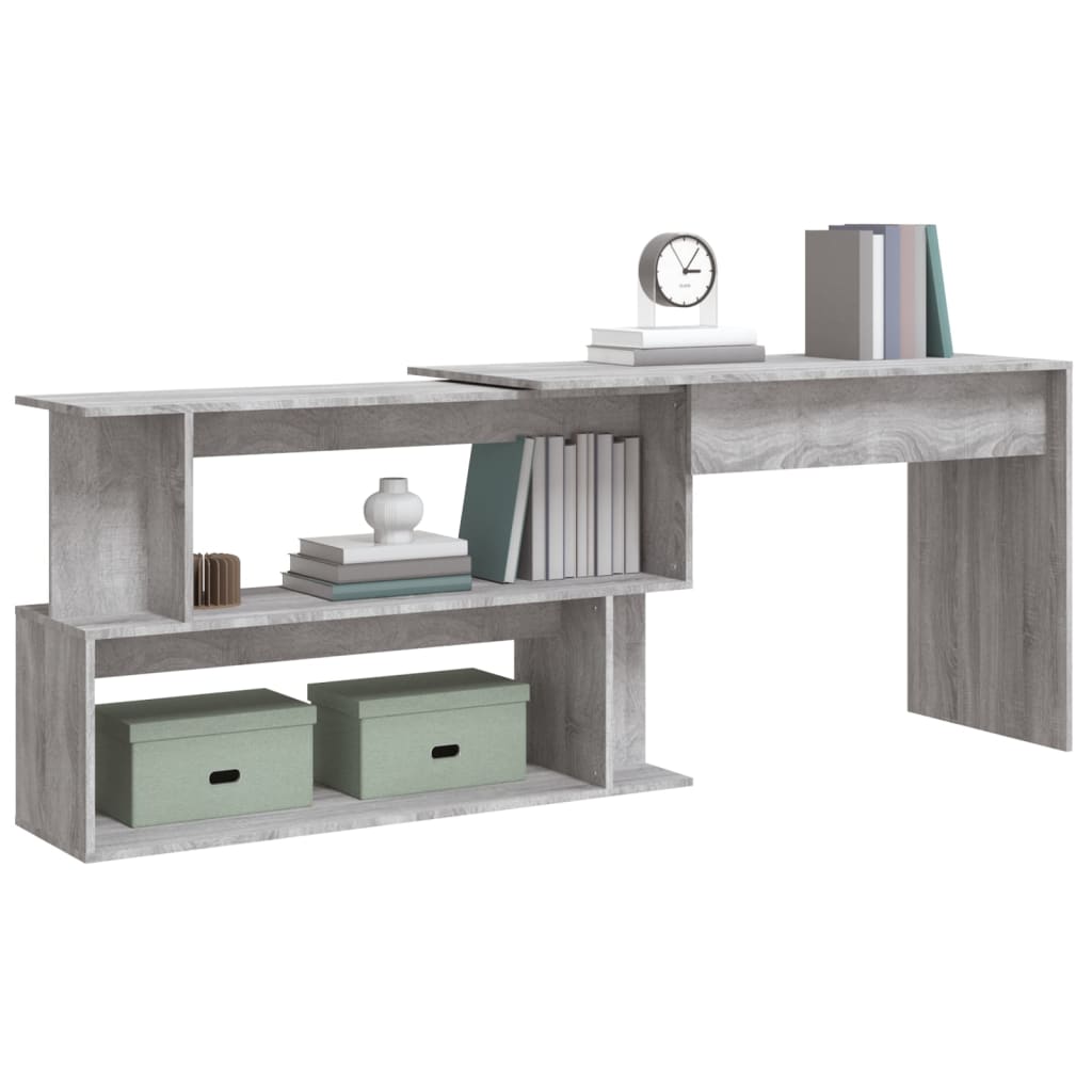 Eckschreibtisch Weiß 200x50x76 cm Holzwerkstoff