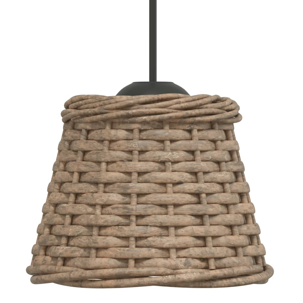 Lampenschirm Weiß Ø15x12 cm Korbweide