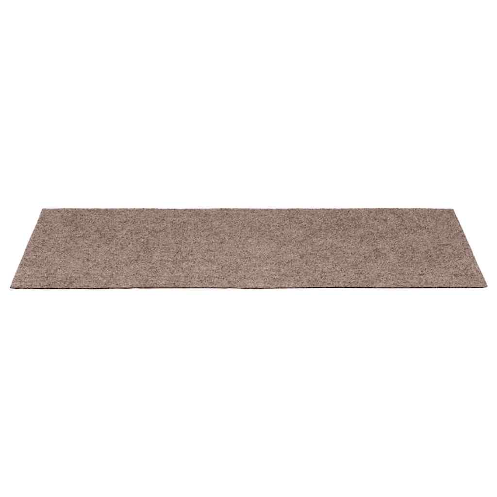 Stufenmatten Selbstklebend 15 Stk. 65x21x4 cm Hellbraun Rechteckiger Rand