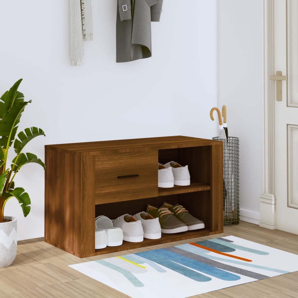 Schuhschrank Weiß 80x35x45 cm Holzwerkstoff