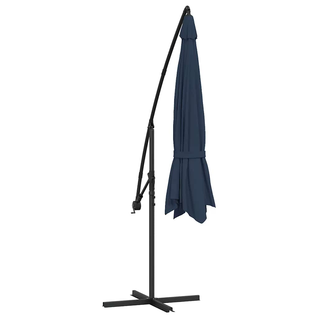 Ampelschirm mit Aluminium-Mast 350 cm Taupe