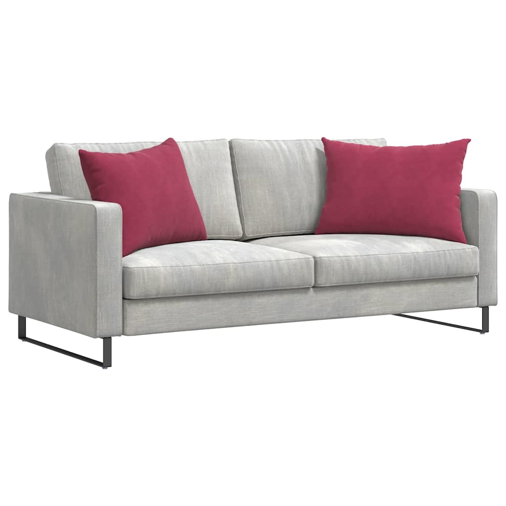 Sofakissen 2 Stück Blau 50 x 30 cm Cordstoff