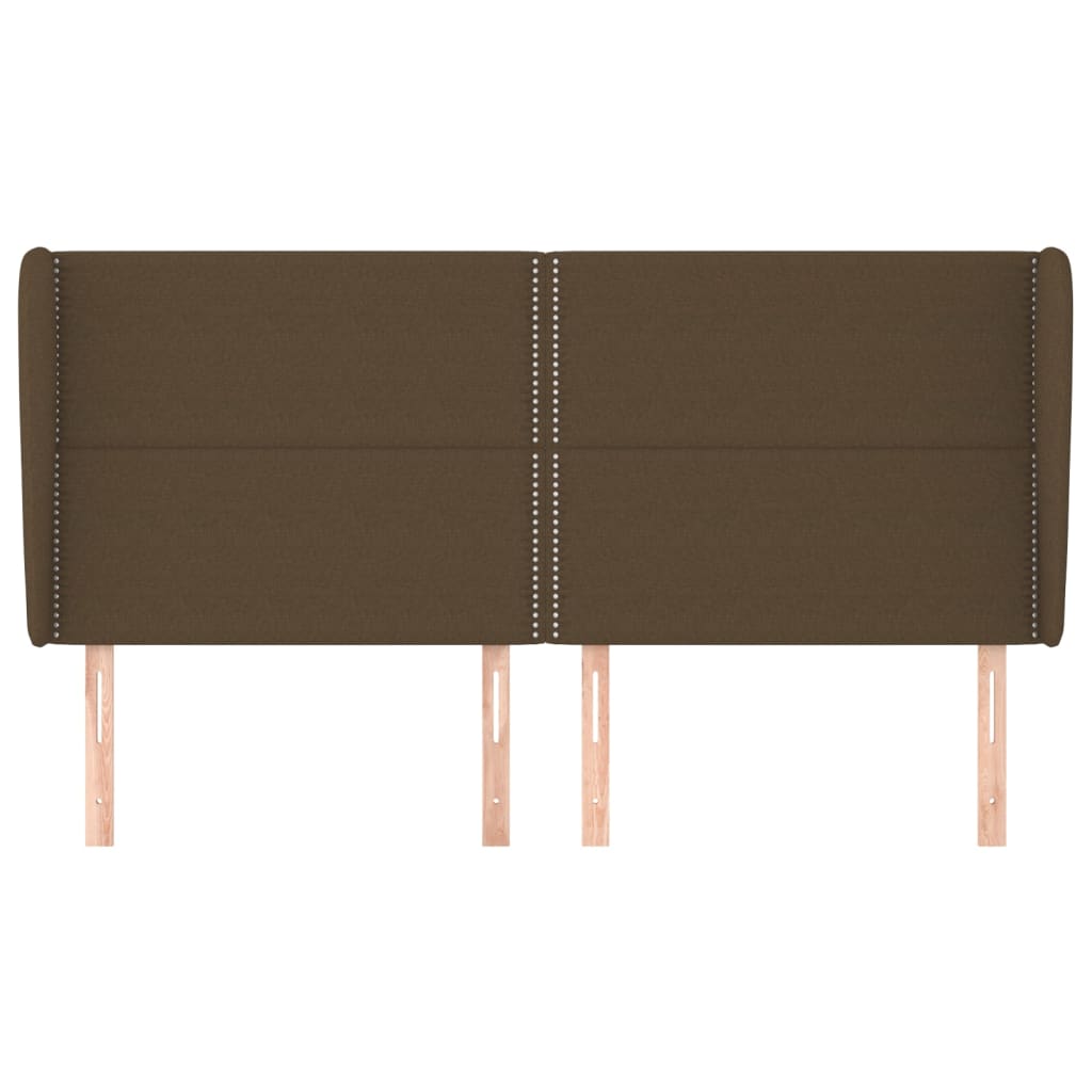 Kopfteil mit Ohren Dunkelgrau 83x23x78/88 cm Stoff