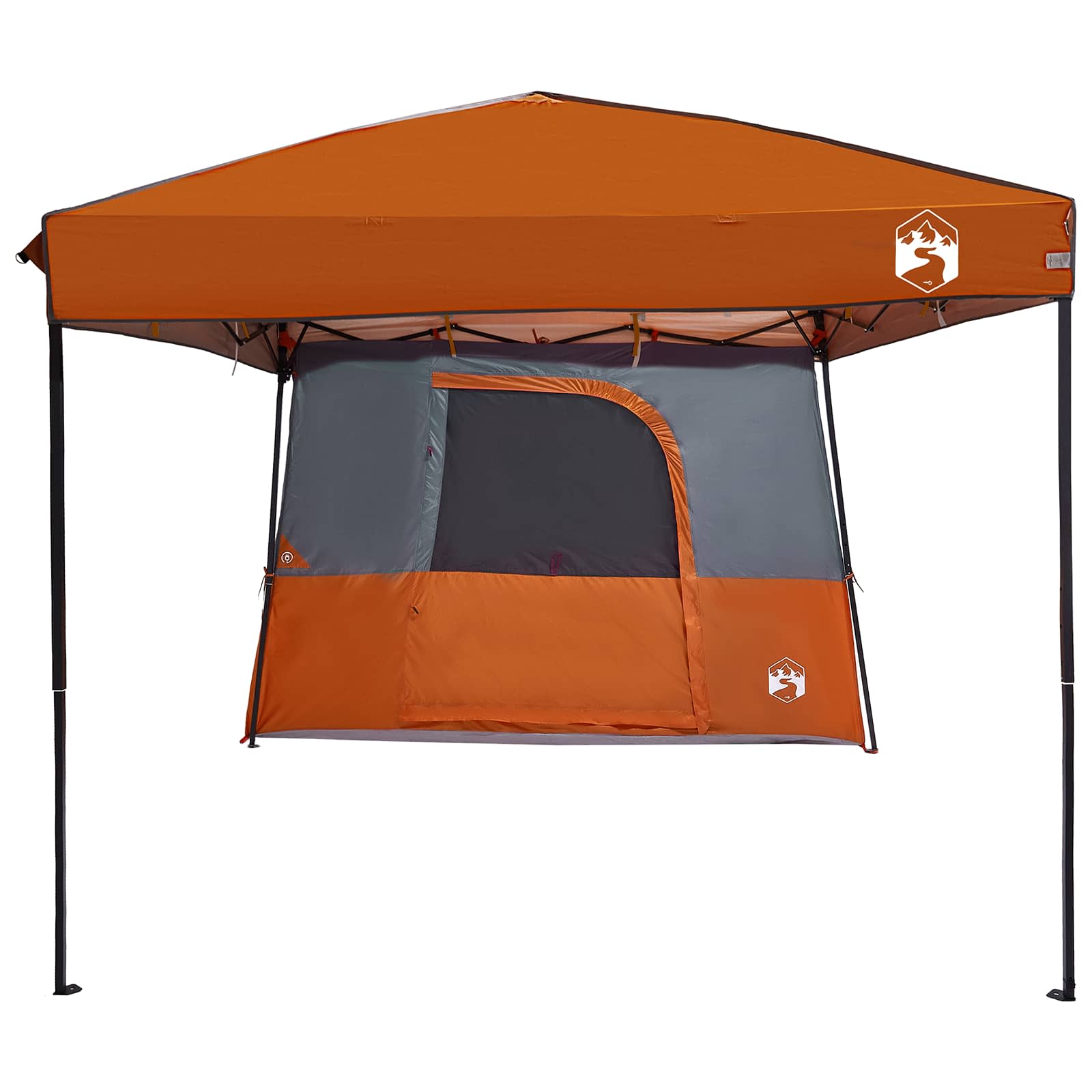Camping-Zelt-Set mit Dach 2 pcs Blau Taffeta und Stoff