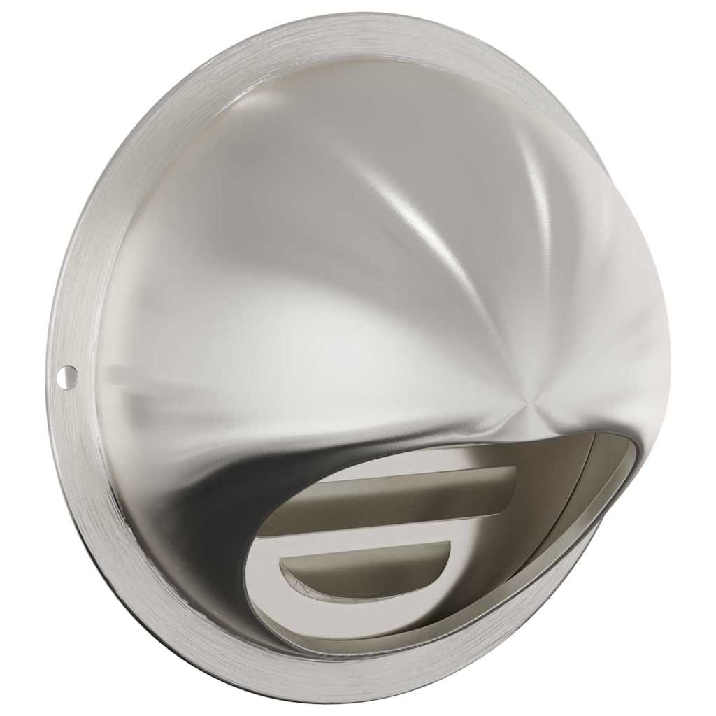 Lüftungsgitter 2 pcs Silber 80 mm Edelstahl
