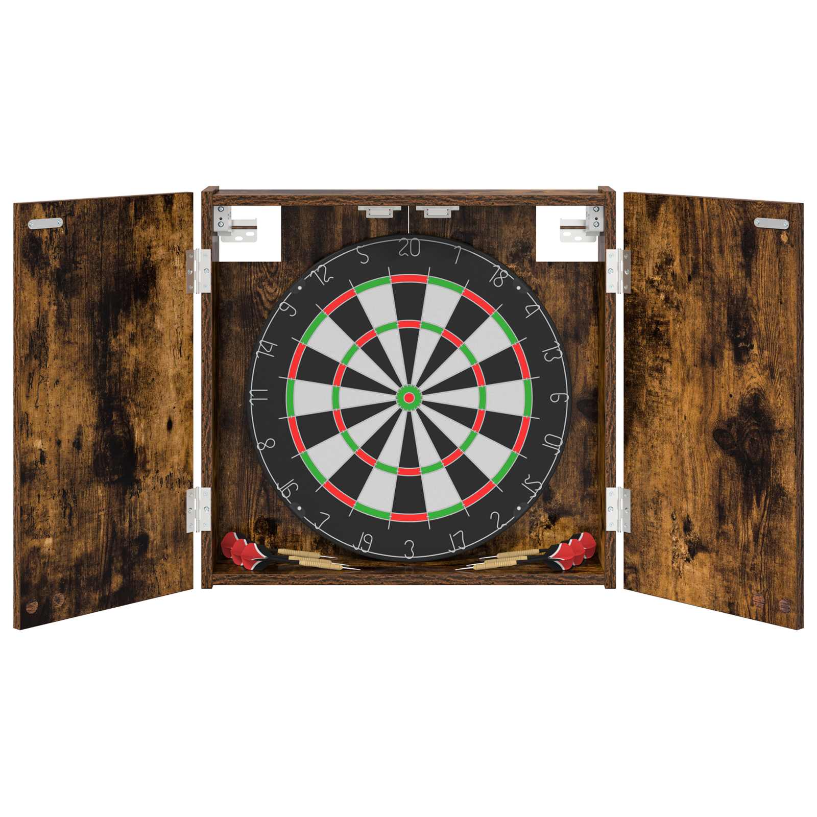 Dartboard Schrank Weiß 56 x 12 x 53,5 cm Holzwerkstoff